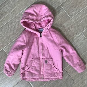 Bubblegum pink Toddler Carhartt coat